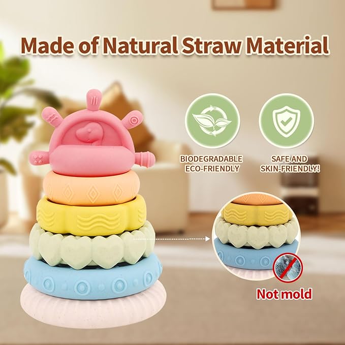 Premium Baby Toys for 6-18 Months, 8 in 1 Montessori Toys Set, Educational Learning Toys for Toddlers 1-3 Years Old Trendy Babies Gifts for Boys & Girls