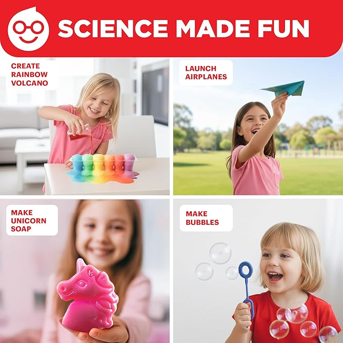 Doctor Jupiter My First Amazing Science Kit for Girls Ages 4+ | Birthday Gift Ideas for 4-5-6-7-8 Year Old Girls | 100+ Experiments | STEM Learning & Educational Toys, Summer Activities