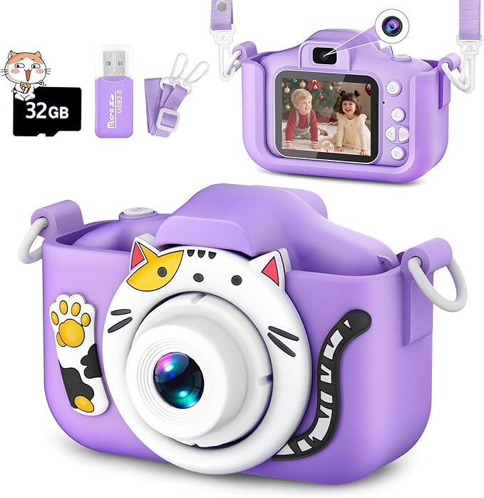 Kids Camera for Girls Boys Christmas Birthday Festival Gift for Kids,Digital Camera for Toddlers Toys for 3 4 5 6 7 8 9 10 11 12 Year Old