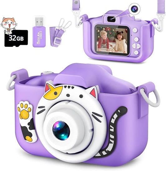 Kids Camera for Girls Boys Christmas Birthday Festival Gift for Kids,Digital Camera for Toddlers Toys for 3 4 5 6 7 8 9 10 11 12 Year Old