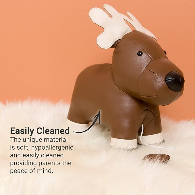 Little Big Friends Musical Baby Toy – Soft Plush Pull-String Cord Classical Toy for Baby & Toddlers | Soothing Stuffed Cuddly Animal Gift | Bruce The Moose