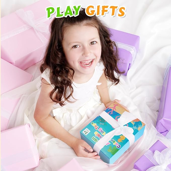 3Pack Color Sorting Toys Sensory Toys : Fine Motor Skill Games Learning for Toddlers, Color Matching Fidget Sensory for Calm Down, Preschool Learning & Educational Montessori (Sea Animals 3pack)