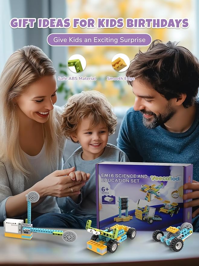 STEM Toys for Age 6+ Kids, 50 in 1 Science Kits for 6 7 8 Year Old Boy, Educational Building Toy for 6-8 8-12 Boys Girls Christmas Birthday Gift, Creative Learning Engineering Game