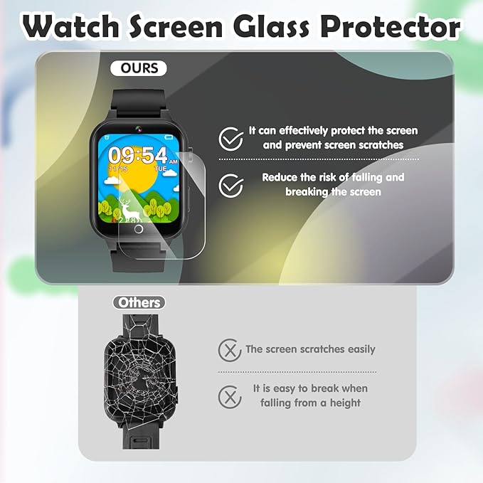 Luyiilo Kids Games Watch, with 26 Puzzle Games, Touch Screen, HD Camera, Alarm Clock, Toys for Ages 4-12 Years Old.Birthday Gift for Boys Girls (Black)