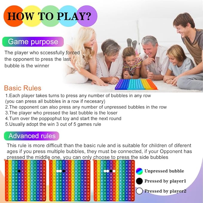 Multiplication Rainbow Pop Fidget Math Learning Toy, Multiplication Table Educational Game, 12x12multiplication pop Multiplication Exercise Educational Math Game Board Abacus for Kids Math