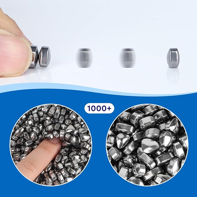 1000+ Original Ferrite Putty Silver, Fidget Toy Ferrite Stones for Stress Relief, Sensory Toy for Adults & Teens 14+, Holiday Stocking Stuffer, Ferrite Rocks Fidget Present for Office