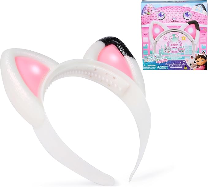 DREAMWORKS GABBY'S DOLLHOUSE The Movie, Meow-Mazing Interactive Ears, Headband with Lights, Sounds & 3 Modes of Play, Kids Toys for Girls & Boys Ages 3 and Up