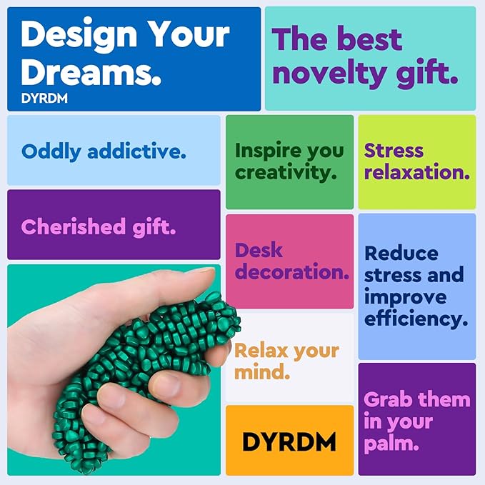 1000+ Original Ferrite Putty Green, Fidget Toy Ferrite Stones for Stress Relief, Sensory Toy for Adults & Teens 14+, Holiday Stocking Stuffer, Ferrite Rocks Fidget Present for Office