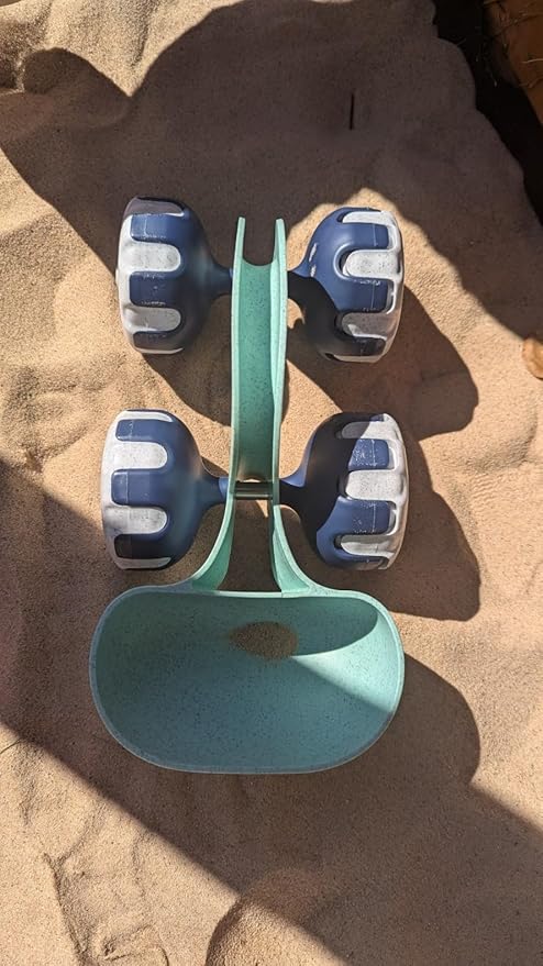 Asweets Beach Sand Toy Shovel Car, Organic Green Plastic Travel Beach Sand Toys for Kids Toddlers, Ideal Gift for Boys and Girls, 11.81''L x 6.10''W x 5.31''H