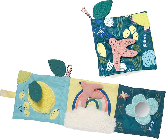 Manhattan Toy Songbird Soft Activity Pat Mat for Babies with Teether, Crinkle Paper and Baby-Safe Mirror