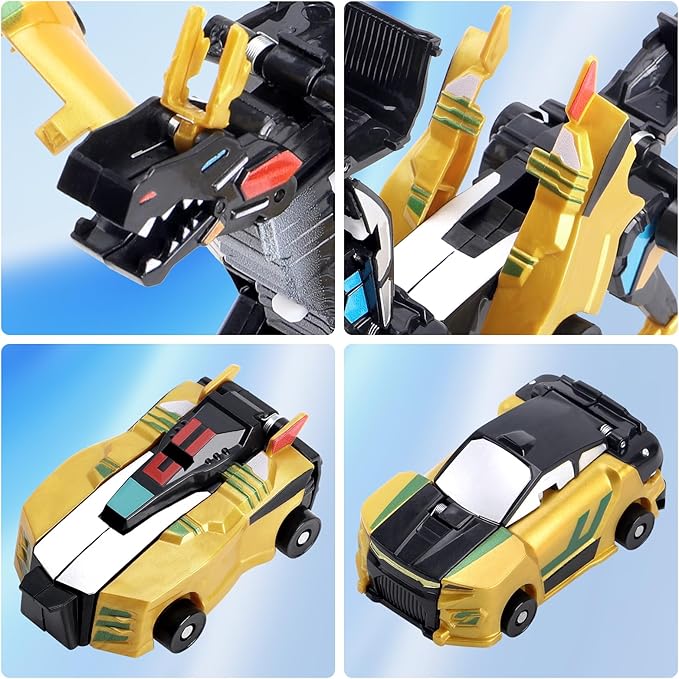 Car A Transforming Toy. When Two Cars Collide, They Transform. It's Really an Amazing Toy transformable car Robot Suitable