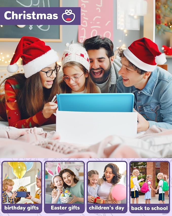 ORSEN LCD Writing Tablet 16 inch - Kids Doodle Board Colorful Drawing Pad Toys for Ages 3-12 Girls Boys Toddler Birthday Gifts, Blue