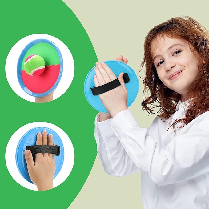 Toss and Catch Ball Outdoor Games Playground Balls Beach Summer Toys for Kids Ages 4-8 Perfect Kids Toys Sets Playground Sets