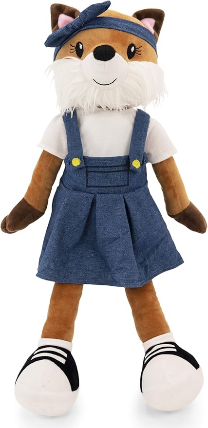 Plushible Soft Baby Doll, 18 Inch Fox - Plush Rag Doll with 2 Clothing Sets, My First Plush Toy for Girls, Boys & Infants, Soft Baby Stuffed Toy, Adorable Companion for 1 Year Old & Up