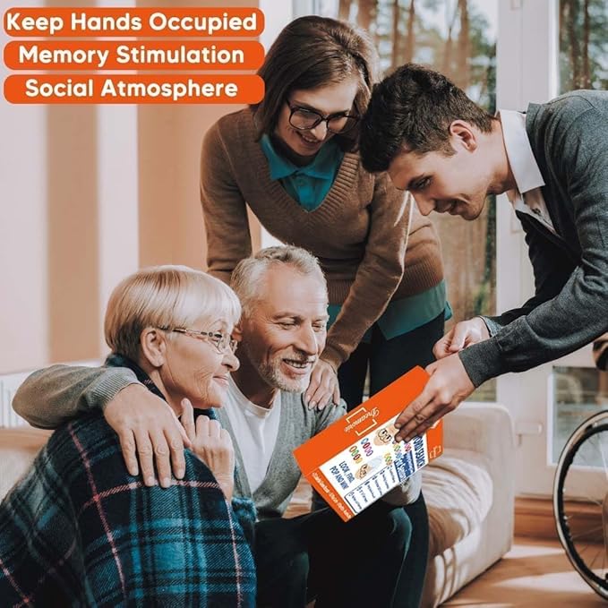 Dementia Word Search Activities for Seniors, Multi-Sensory Brain Training Games for Adults, w/Bubble Board + Word & Proverb Cards, Supporting Memory and Focus, Gifts for Elderly Women & Men