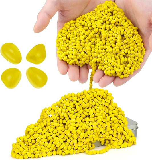 1000+ Original Ferrite Putty Yellow, Fidget Toy Ferrite Stones for Stress Relief, Sensory Toy for Adults & Teens 14+, Holiday Stocking Stuffer, Ferrite Rocks Fidget Present for Office