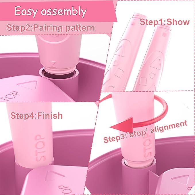 Unicorn Gift for 1-2 Years Old Girl, Girl Toys with Magnetic Letters and Numbers, Portable Doodle Board Easel, Learning and Educational Toy for 1-2 Years Old Girls (Pink)