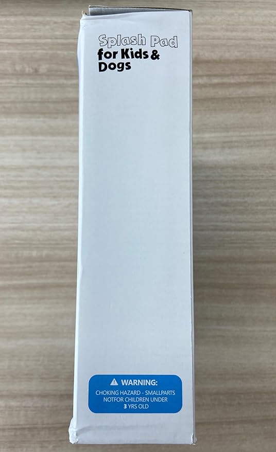 Peteast Splash Pad for Dogs & Kids - Anti-Slip Dog Pool for Large Dogs, 0.58 mm Thickened Durable Outdoor Water Play Mat, Summer Sprinkler Toy for Backyard (51inch)