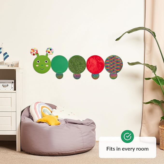 ODOXIA Sensory Wall Panel | Sequin Busy Board for Sensory Room and Daycare | Montessori Toys and Activity | Autism Mats and Squares for Toddlers and Kids