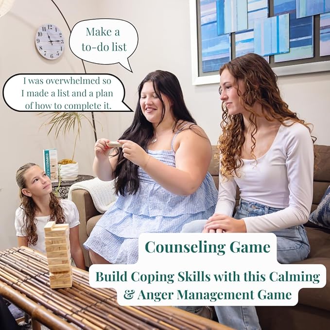 Coping Builder - Coping Skills Games for Kids & Teens, SEL Tool for Elementary Students, Counseling & Therapy Game for Children & Adolescents, Self-Regulation Tool, Anger & Anxiety Activity