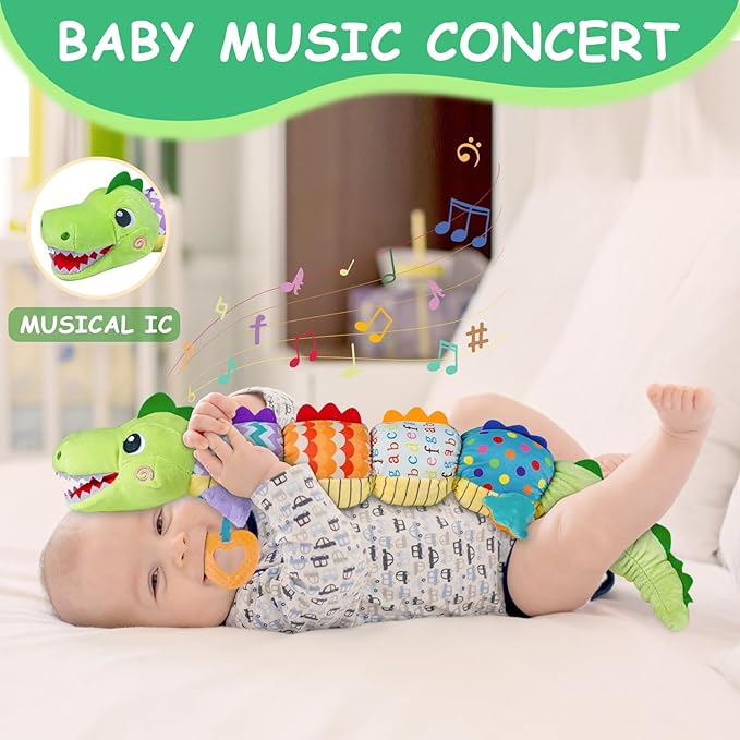 Baby Boy Toys for 0 3 6 9 12 Months, Soft Tummy Time Toy with Multi Textures,Rattle,Crinkle,Newborn Baby Stuffed Animal Toy, Baby Gift,Caterpillar