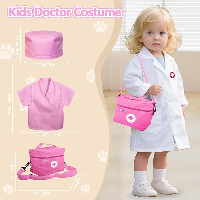 Doctor Kit for Toddlers 1-3-5 Toddler Girl Toys 3 4 5 6 Year Old Girl Birthday Gift Toys Dog Puppy Vet Kit Kids Veterinarian Playset