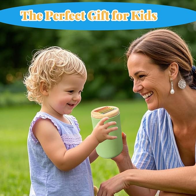 Montessori Wooden Stick Color Sorting Toys for 3 Year Old, Dual Play Educational Preschool Learning Fine Motor Skills Sensory Toys for Toddlers 3-5 Girl Boy Birthday Gifts (Silicone Bucket)