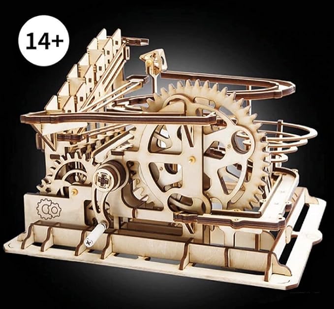 Marble Run 3D Puzzles Wooden Model Building Kits for Adults - Mechanical Puzzles Brain Teaser Educational Project DIY Crafts, for Adults Boys Ages 14+ (Pivot)