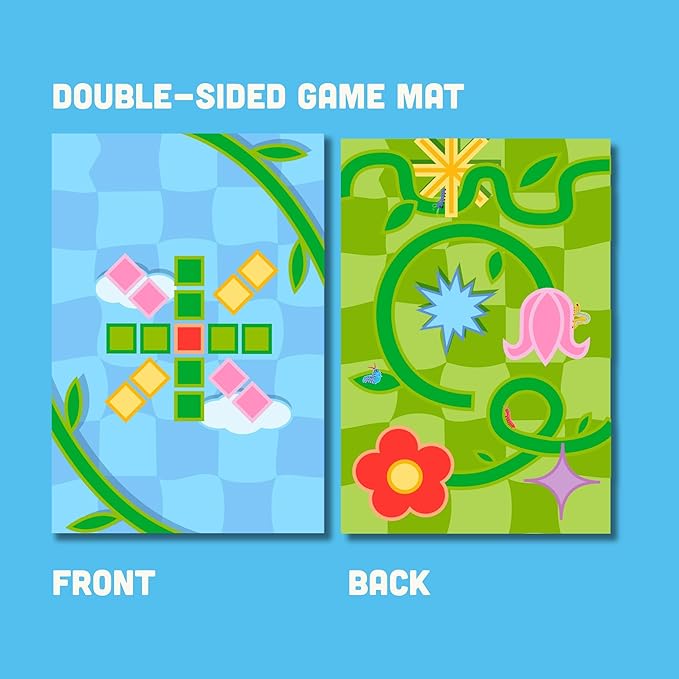 Stack-a-Pillars – Dice Stacking Family Game for 2-4 Players | Fun 15-Minute Strategy Games with Dice Set and Double-Sided Mat | Great for Game Night, Travel, Kids, and Adults