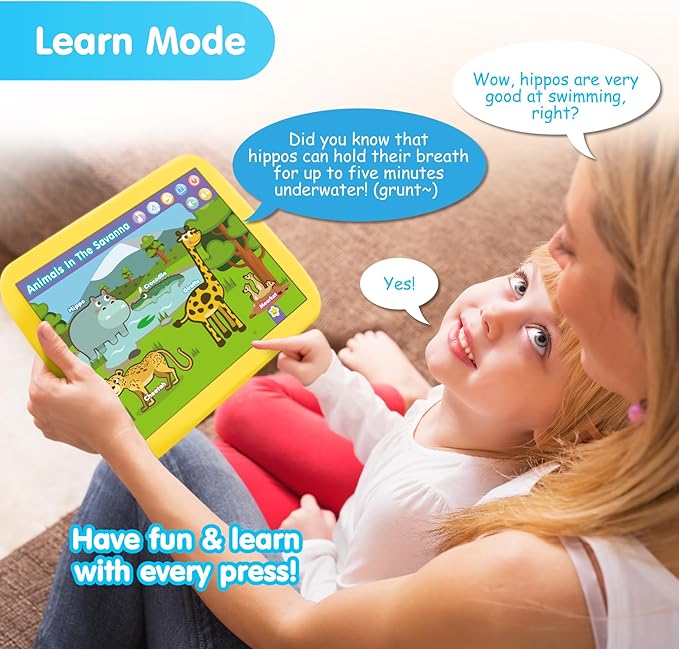 BEST LEARNING INNO PAD Smart Fun Lessons - Educational Tablet Toy to Learn Alphabet, Numbers, Colors, Shapes, Animals, Transport for Toddlers Ages 2 to 5 Years Old | Educational Birthday Gift