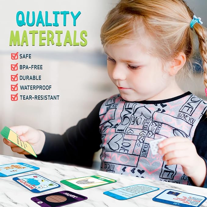 merka Science Flash Cards for Kids - 90-Count Multicolor Waterproof Deck - Solar System Facts & Planet Cards for Kids & Human Anatomy & Geography Facts - Homeschool Science Supplies