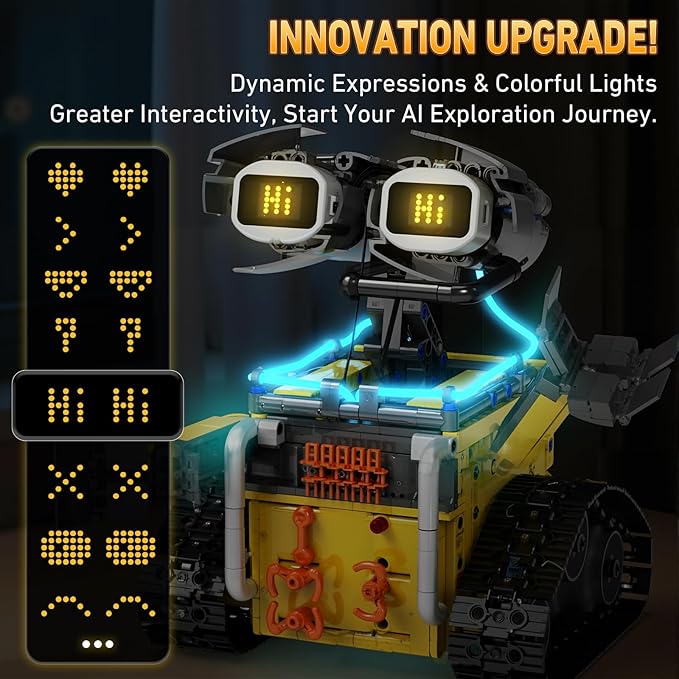 5in1 STEM Robot Building Kits for Kids 6-12, App & Remote Control STEM Dinosaur Tank Robot Building Toys for Kids, 890Pcs DIY Science Building Sets, Erector Sets for Boys Girls Birthday Xmas Gifts