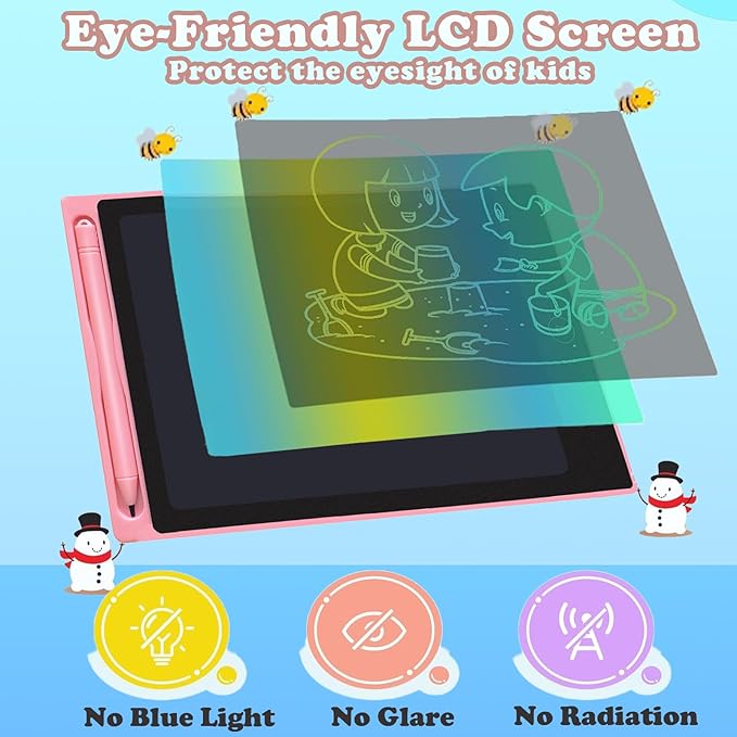 6 Pack LCD Writing Tablets for Kids, 8.5 Inch, Toddler Toys Birthday Gifts for Ages 3-8 Boys Girls, Colorful Doodle Board Drawing Tablet for Learning and Education (Six Colors Available)