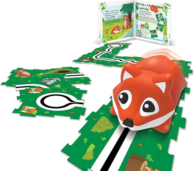 Learning Resources Coding Critters Go Pets Scrambles the Fox - Screen-Free Toy For Kids, Interactive STEM Pet, 14 Pieces, Ages 4+