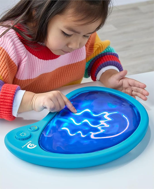 Discovery™ Mess-Free Glow Palette - Interactive Light-Up Art Pad with 12 Colors & Musical Play| Painting & Drawing Tablet| Travel Art Activity Kit| Arts & Crafts Toy for Kids Boys Girls Ages 4+