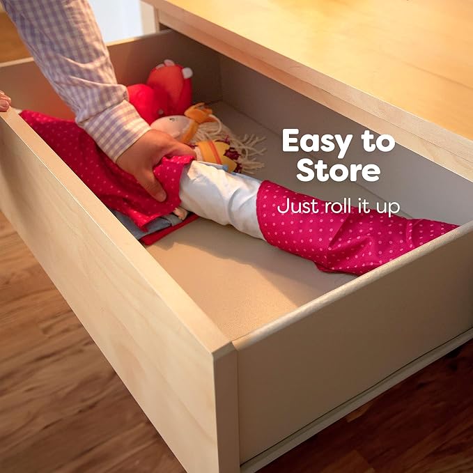 HABA Doorway Puppet Theater - Space Saver with Adjustable Rod: Ideal for Pretend Play, Hand Puppets, Educational Kids Activities, & Toys for Toddlers 3 Years and Up