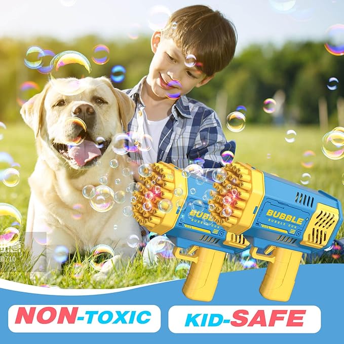 JONEG Toys for 3-8 Year Old Boys Girls: 2 Pack Bubble Machine for Kids with Bubble Solution, Gifts for 3 4 5 6 7 8 Years Old Boy Birthday Toy for Kid Toddlers Ages 4-6 Outdoor Wedding Bubbles Wands