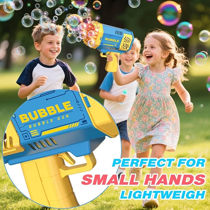 JONEG Toys for 3-8 Year Old Boys Girls: 2 Pack Bubble Machine for Kids with Bubble Solution, Gifts for 3 4 5 6 7 8 Years Old Boy Birthday Toy for Kid Toddlers Ages 4-6 Outdoor Wedding Bubbles Wands