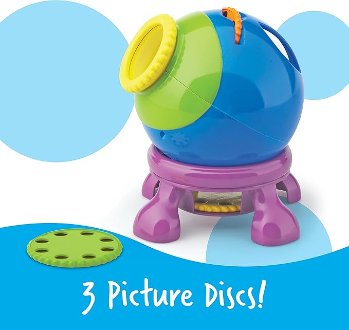 Learning Resources Shining Stars Projector - 5 Piece Set, Ages 3+, Solar System, Space Projector for Kids, Planets Toys, STEM