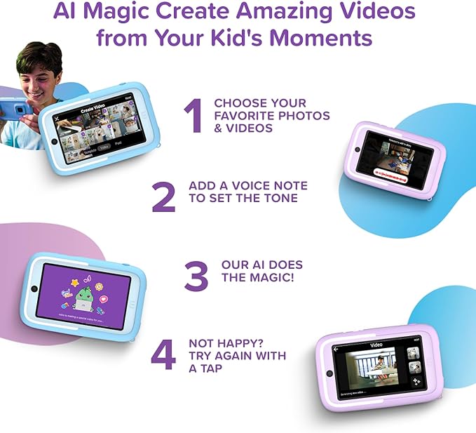 myFirst Camera 50 Kids' Digital Camera 20MP Photos 1080P Video, Purple