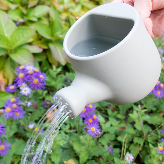 BLUE GINKGO Toddler Gardening Tools - Silicone Beach Toys, Garden Toys for Toddlers | Kids Shovel and Rake Set, Watering Can, Sand Molds | Outdoor Baby Gardening Set (Green)