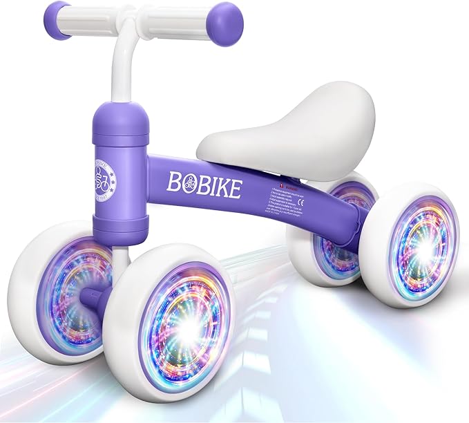 Baby Balance Bike Toys for 12-36 Months Kids Toy Boy and Girls Gifts Toddler Best First Birthday Gift Children Walker No Pedal Infant 4 Wheels Bicycle