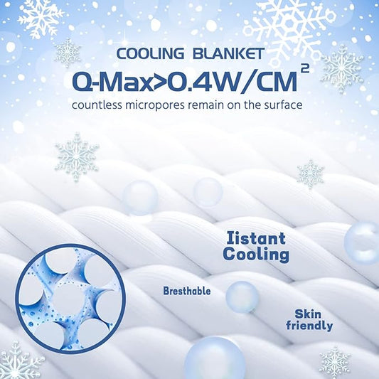 Cooling Blanket for Hot Sleepers,Glow in The Dark Blanket Unicorns Gifts for Girls,Girls Toys for 1-10 Year Old Girl Gifts,Q-Max>0.4 Arc-Chill Cooling Fiber,Soft Blankets for Boy Girl,50x60In