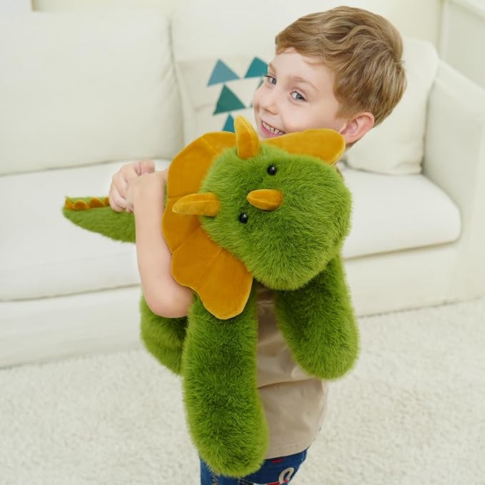 Weighted Dinosaur Stuffed Animal 24 Inch 4 lbs Large Plush Dino Toy for Boys and Girls Soft and Cuddly Weighted Plush Gift for Birthday Christmas Bedtime
