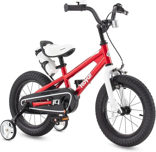 RoyalBaby Kids Bike Freestyle Classic & EZ Balance Pedal Switchable Bicycle, 12 14 16 18 Inch, 3-10 Years Toddler to Big Kids