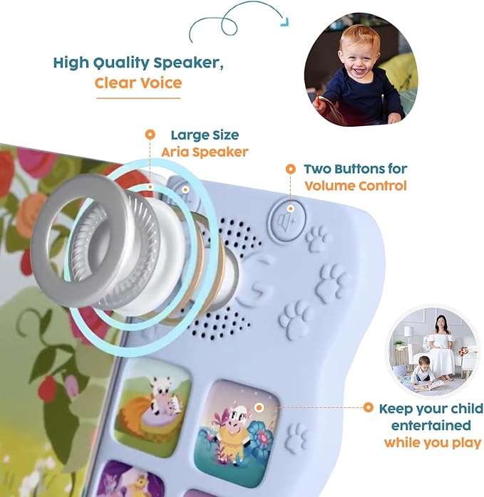 GO GO Children's Songs from East and West 8 Baby Songs, Musical Book for Toddlers 1-3, Nursery Rhyme Books, Talking Features, Singing Toys and Music for Early Learning and Entertainment