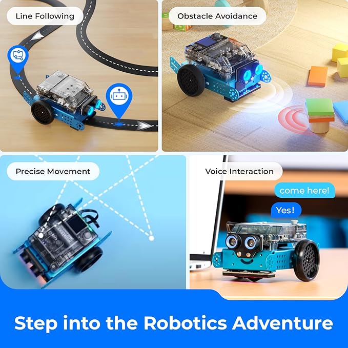 Makeblock mBot2 Coding Robot for Kids, AI Learning Support Scratch & Python Programming, Robotics Kit for Kids Ages 8-12 and up, Building STEM Robot Toys Gifts for Boys Girls
