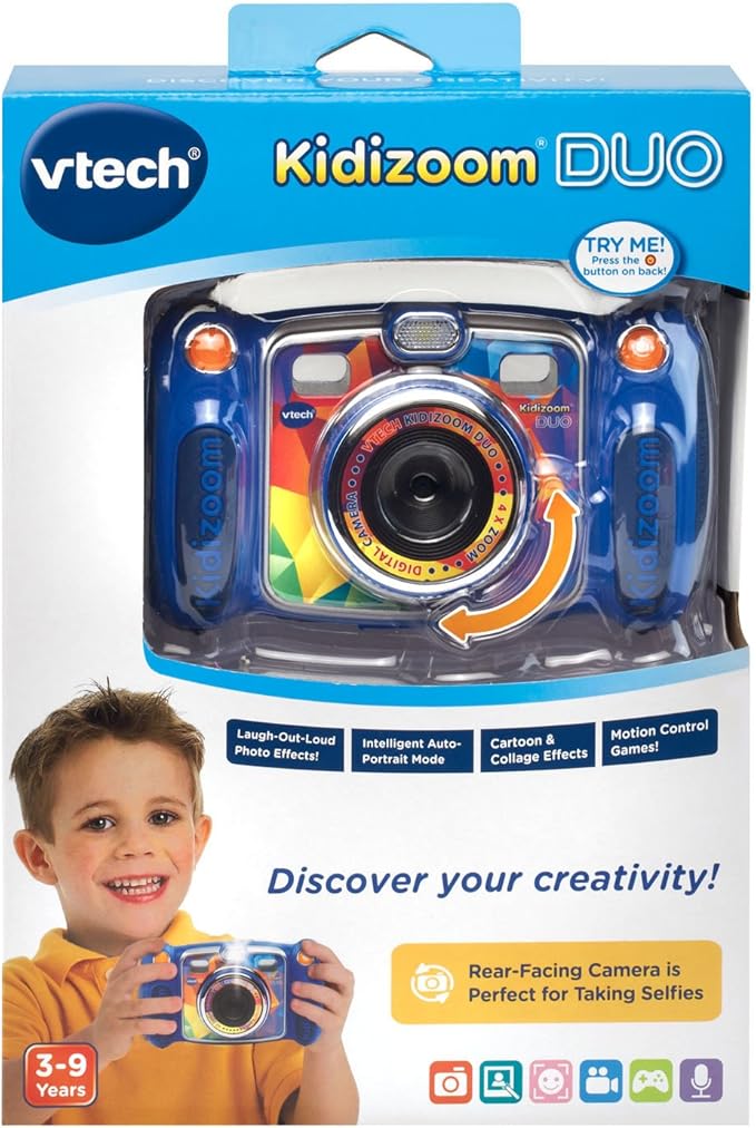 VTech Kidizoom Duo Selfie Camera, Blue