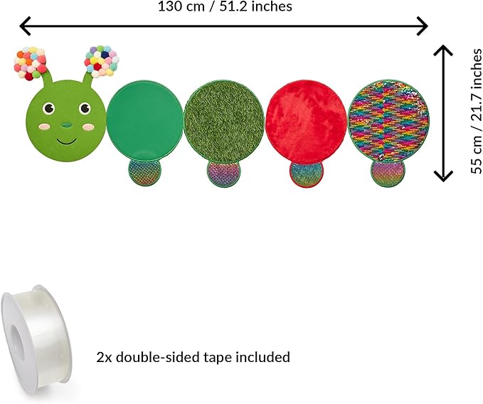 ODOXIA Sensory Wall Panel | Sequin Busy Board for Sensory Room and Daycare | Montessori Toys and Activity | Autism Mats and Squares for Toddlers and Kids