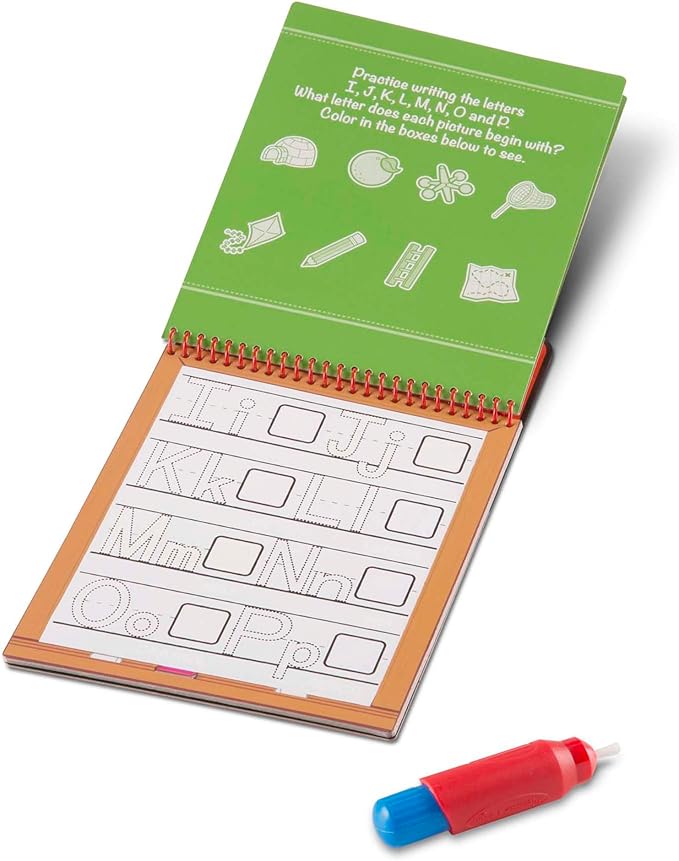 Melissa & Doug On The Go Water Wow! Mess Free Coloring Book, Reusable Water-Reveal Activity Pad, Alphabet, Travel Toys, Party Favors, for Toddlers & Kids Ages 3+ - FSC Certified